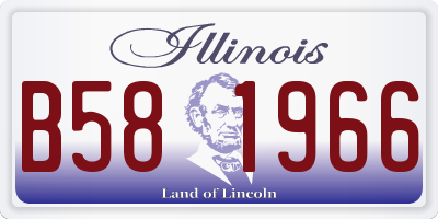 IL license plate B581966
