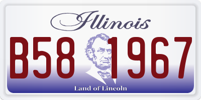 IL license plate B581967