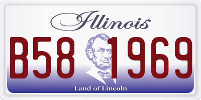 IL license plate B581969