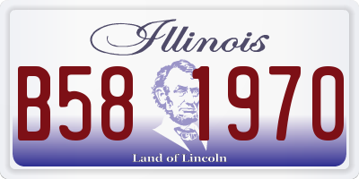 IL license plate B581970
