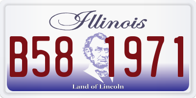 IL license plate B581971