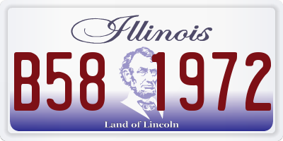 IL license plate B581972