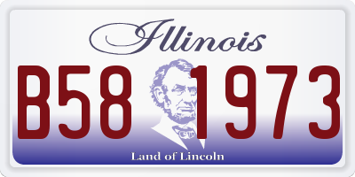 IL license plate B581973