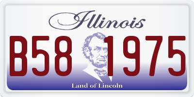 IL license plate B581975