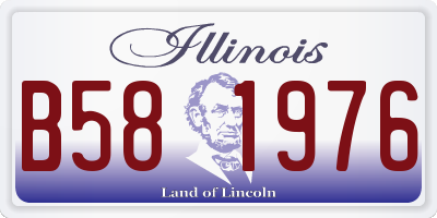 IL license plate B581976