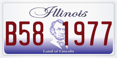 IL license plate B581977