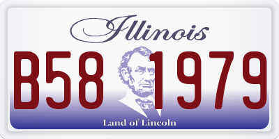 IL license plate B581979