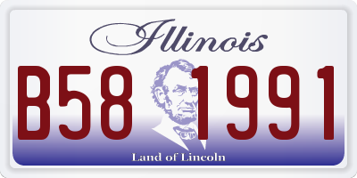 IL license plate B581991