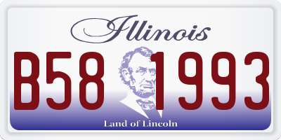 IL license plate B581993