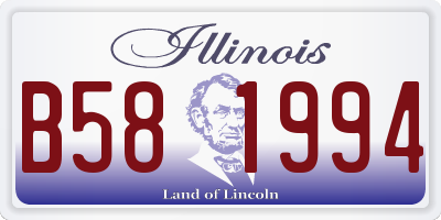 IL license plate B581994