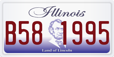 IL license plate B581995