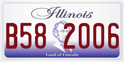 IL license plate B582006