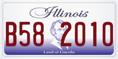 IL license plate B582010