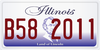 IL license plate B582011