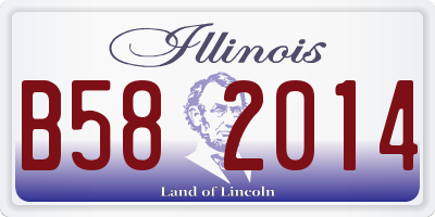 IL license plate B582014