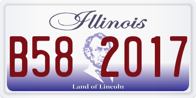 IL license plate B582017
