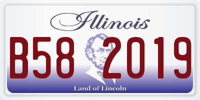 IL license plate B582019