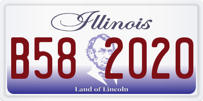 IL license plate B582020