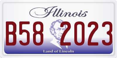 IL license plate B582023