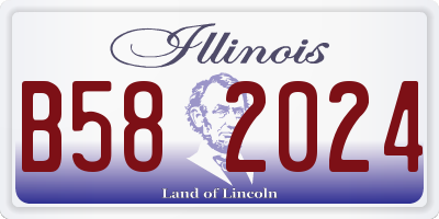 IL license plate B582024