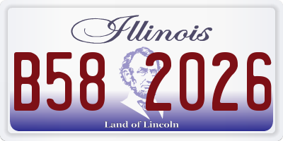 IL license plate B582026