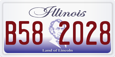 IL license plate B582028