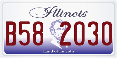 IL license plate B582030