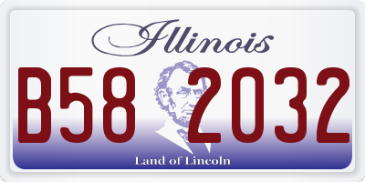 IL license plate B582032