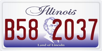 IL license plate B582037