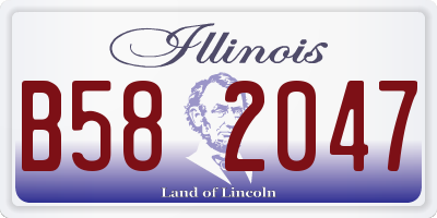 IL license plate B582047