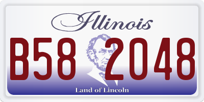 IL license plate B582048