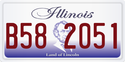 IL license plate B582051