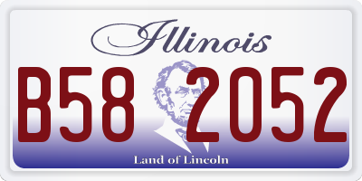 IL license plate B582052