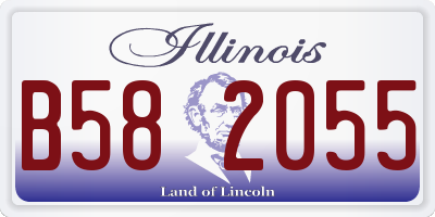 IL license plate B582055