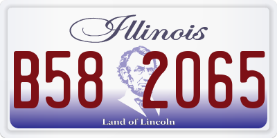 IL license plate B582065
