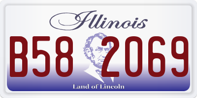IL license plate B582069
