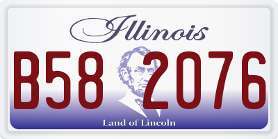 IL license plate B582076