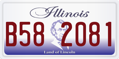 IL license plate B582081