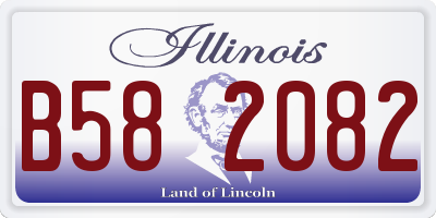 IL license plate B582082