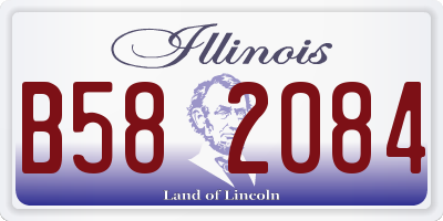 IL license plate B582084