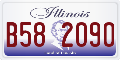 IL license plate B582090