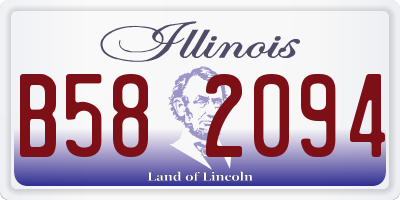IL license plate B582094