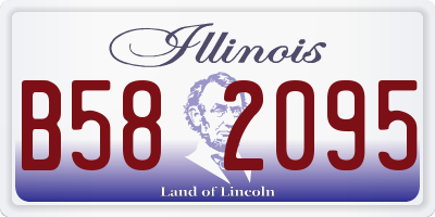 IL license plate B582095