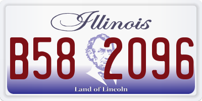 IL license plate B582096