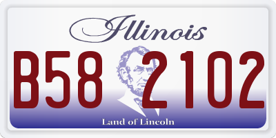 IL license plate B582102