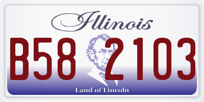 IL license plate B582103