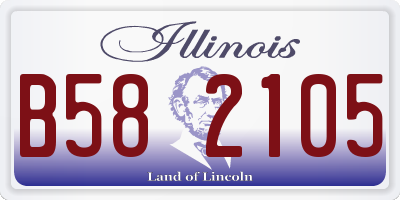 IL license plate B582105