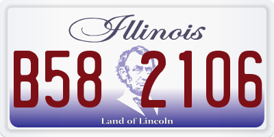 IL license plate B582106