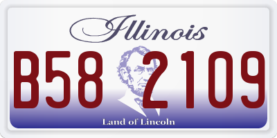 IL license plate B582109