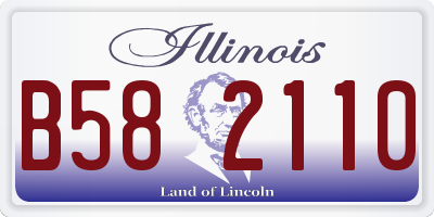 IL license plate B582110
